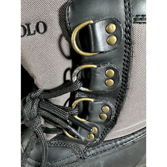 Polo Ralph Lauren Crestwick Duck Boot Black Mens 12 D Rain Snow Hunting - Picture 10 of 12